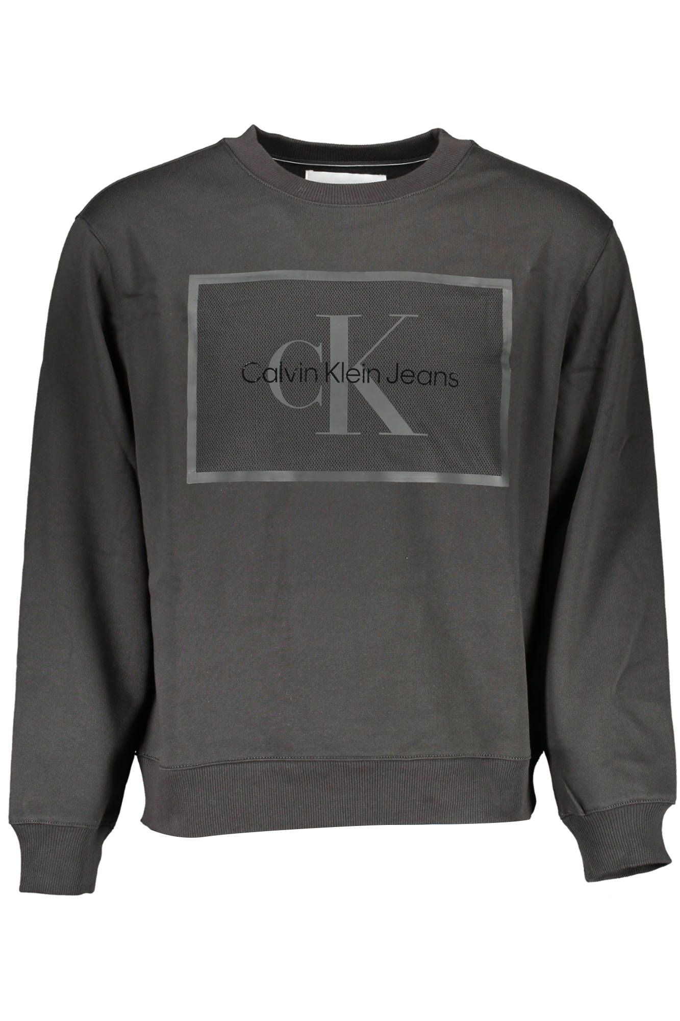 

Черный хлопковый мужской свитер Calvin Klein