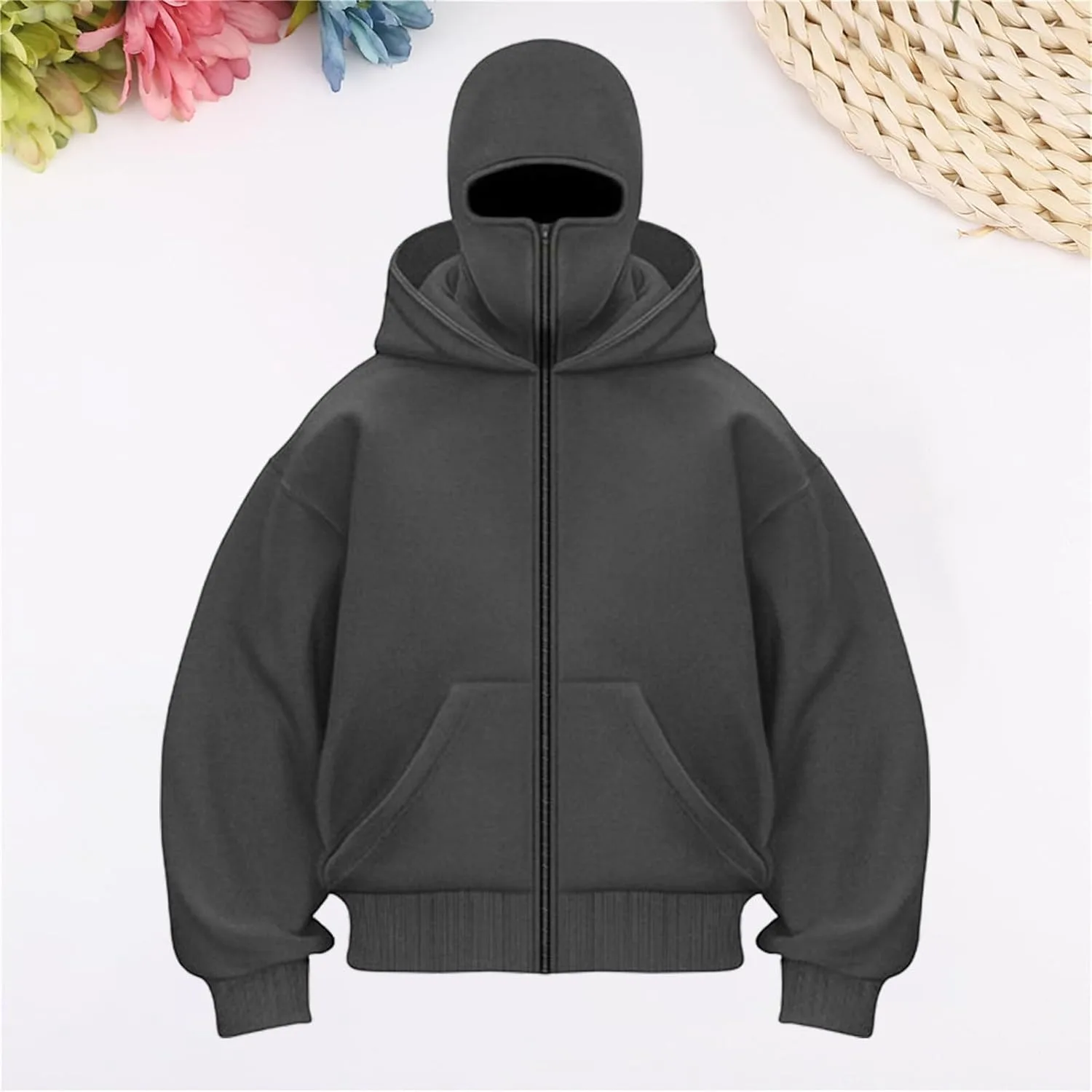 

Мужская худи с встроенной маской, ветрозащитная куртка с двойным капюшоном Cltopsku