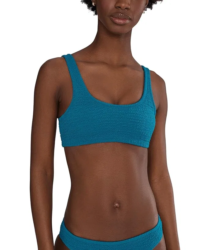 Купальник топ Nike Shoreline Pucker Bralette Bikini Top, Green Abyss