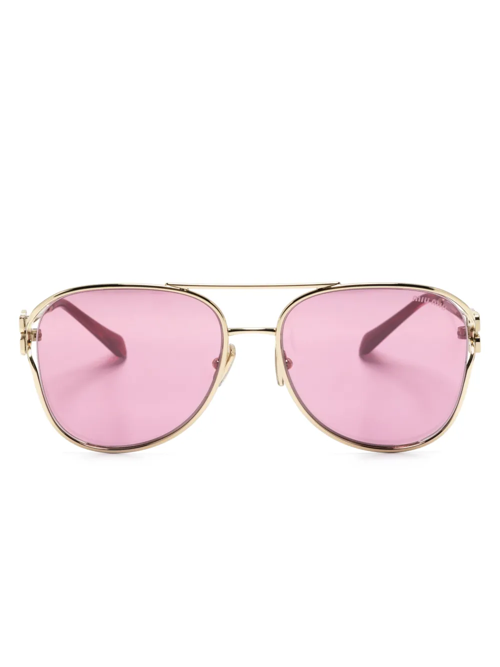 

Солнцезащитные очки-пилоты MIU MIU, золотой