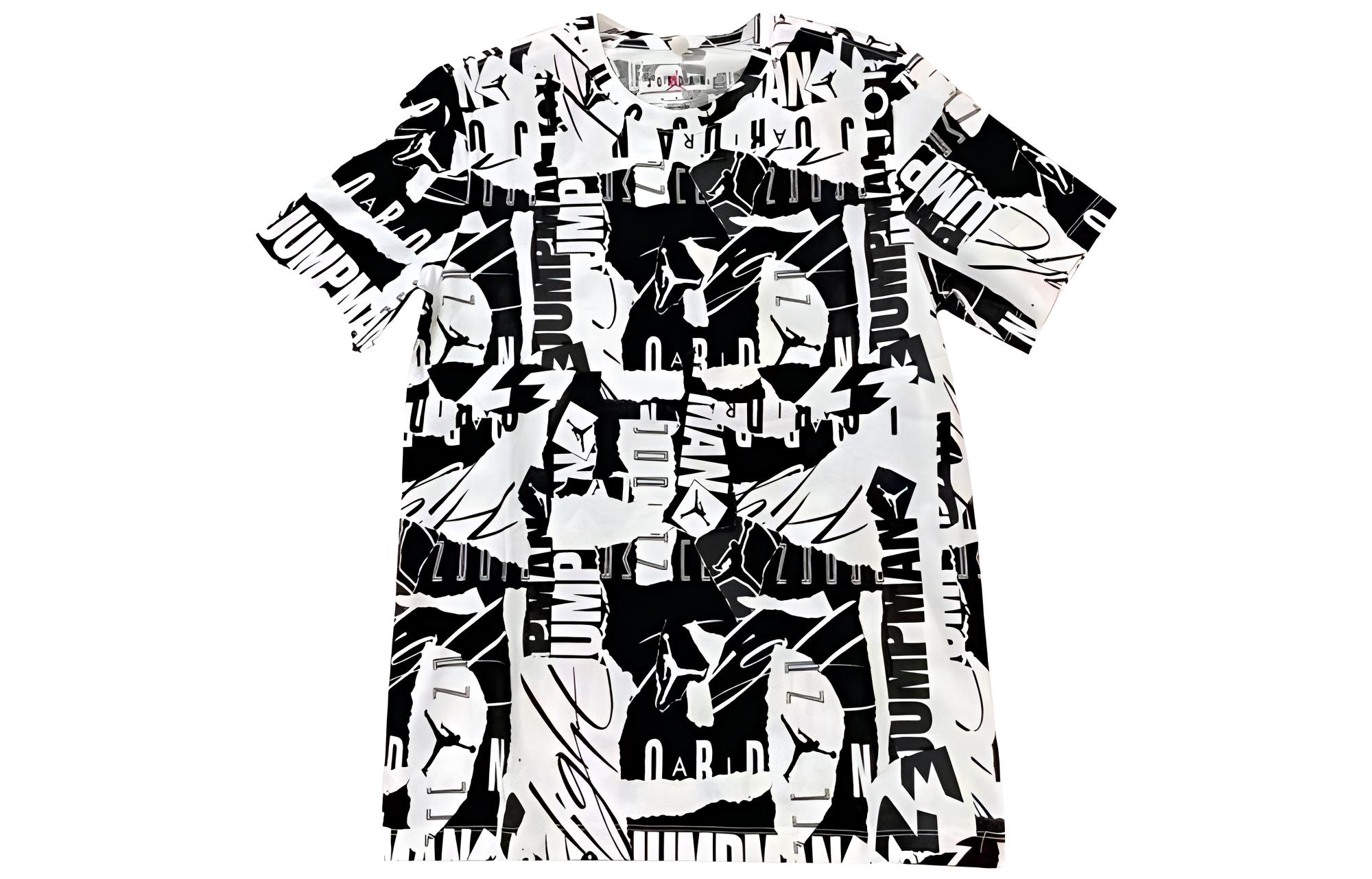 

Футболка мужская черно-белая Jordan