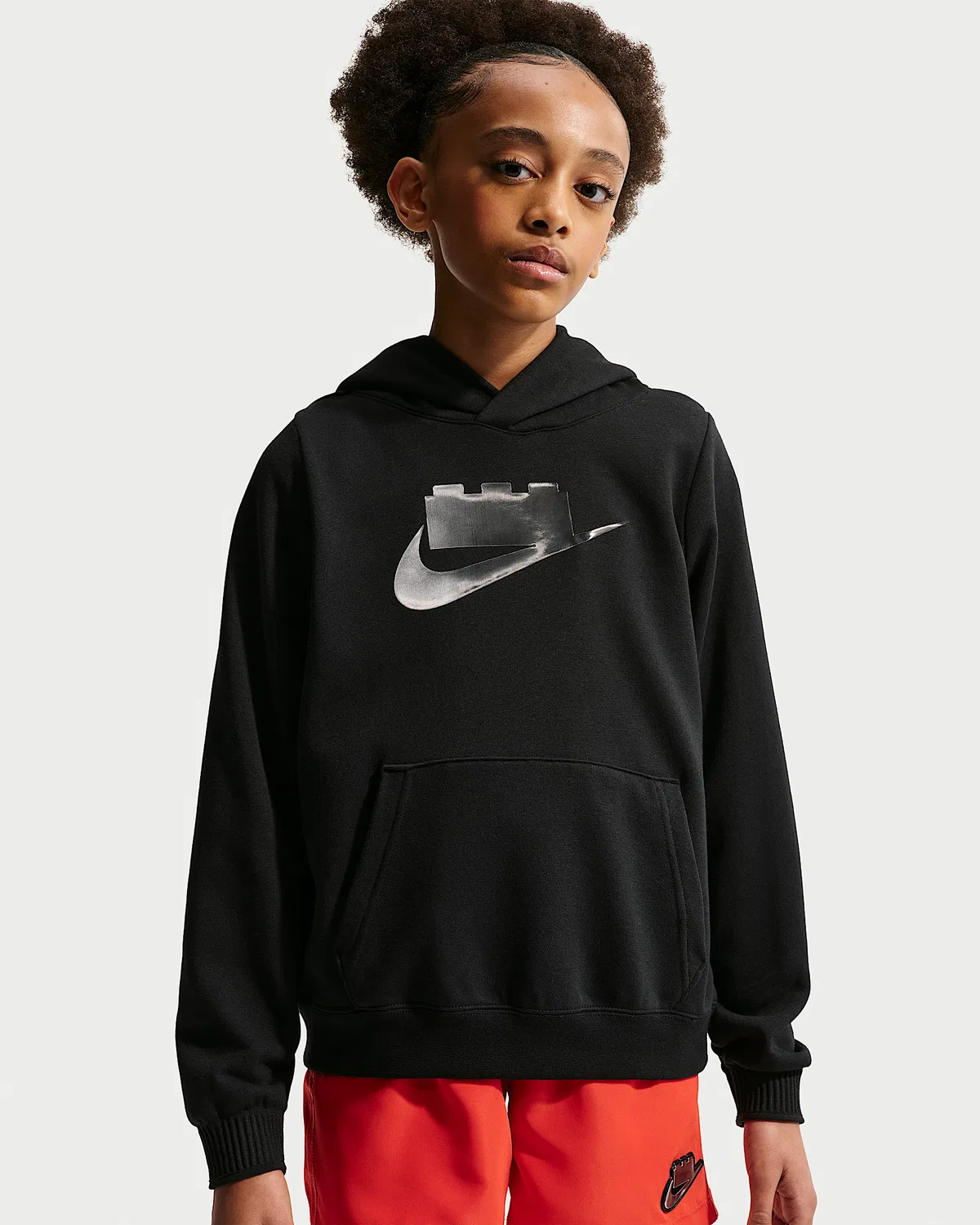 Детская худи Nike x LEGO® Collection, Black/Smoke Grey — фото 2