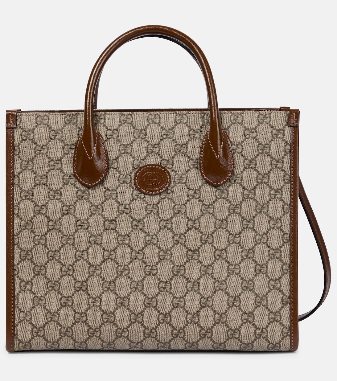

Маленькая сумка-тоут GG Supreme из парусины Gucci, бежевый
