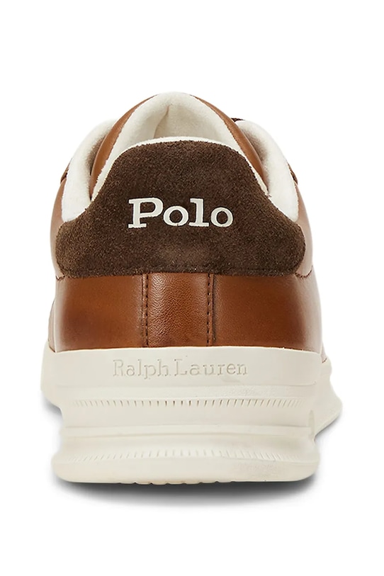 Кожаные кроссовки Hrt Crt II Polo Ralph Lauren, коричневый — фото 3
