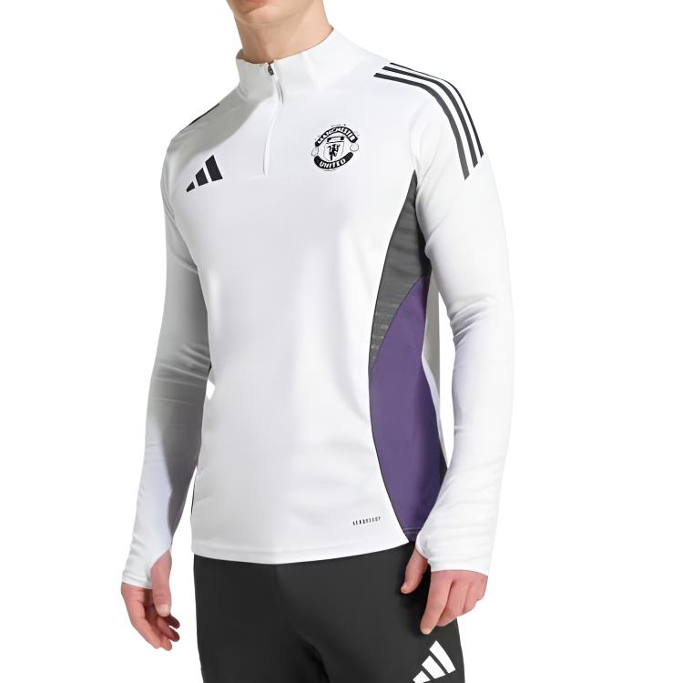 Футболка Manchester United мужская Adidas, белый/фиолетовый/черный — фото 2