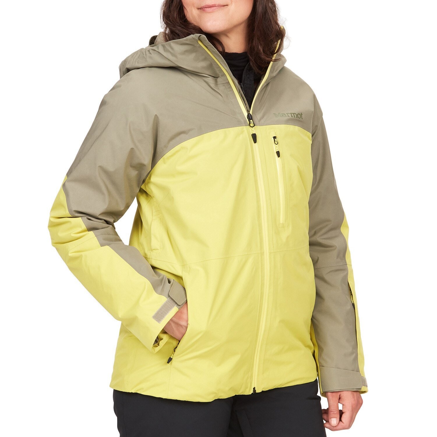 

Куртка Marmot Lightray GORE-TEX, цвет Vetiver/Limelight