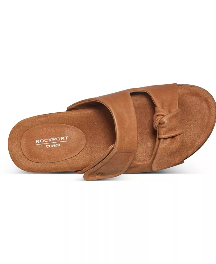 Женские сандалии Zova Open Toe Casual Flat Rockport, коричневый — фото 4