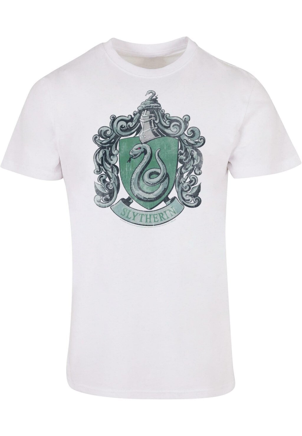 

Футболка с принтом HARRY POTTER SLYTHERIN DISTRESSED CREST ABSOLUTE CULT, белый