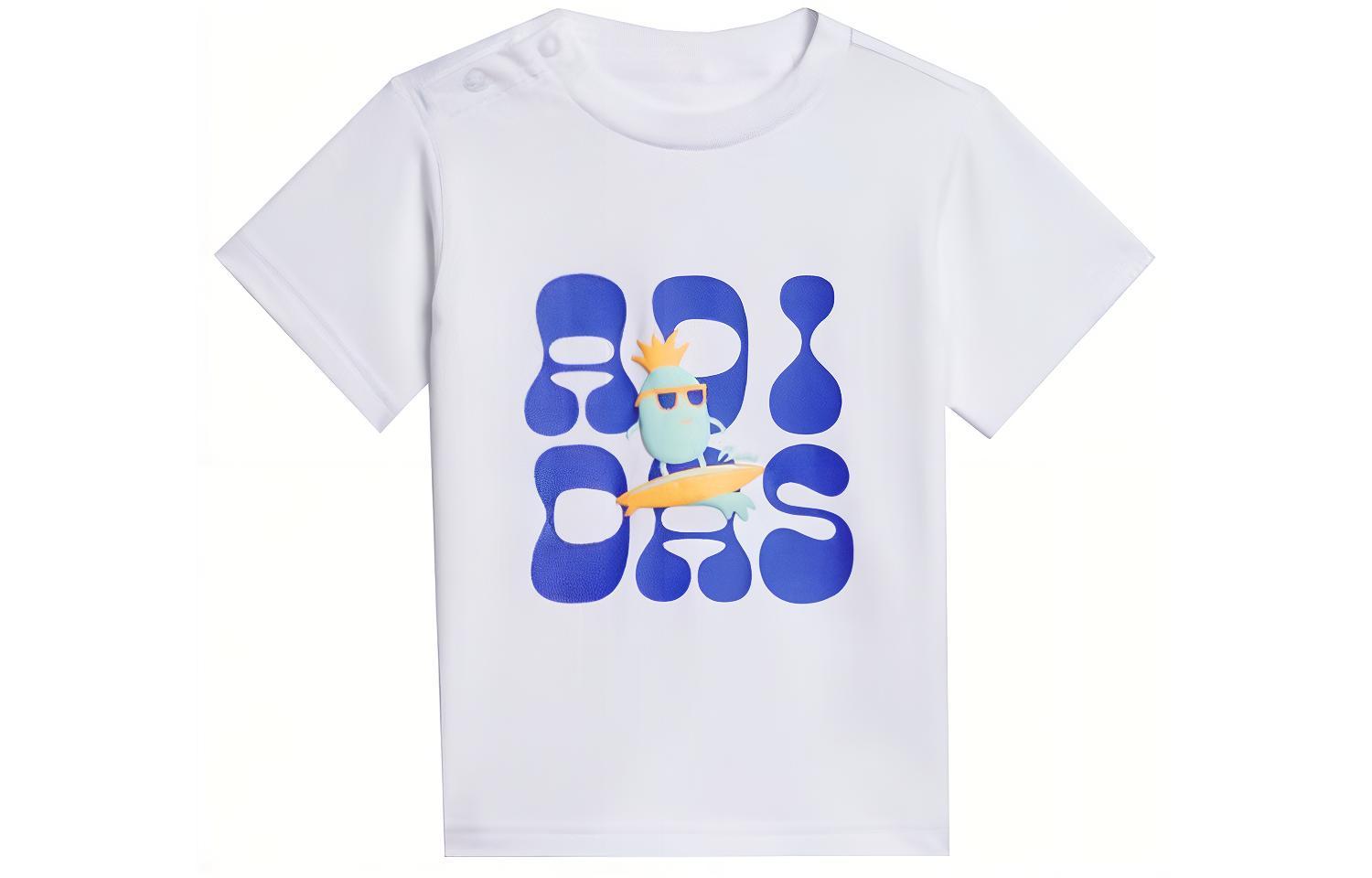 Повседневная спортивная одежда для детей 3-7 лет Adidas, белый+синий — фото 3