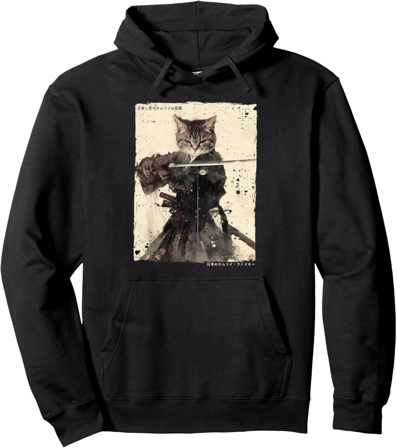 

Толстовка Samurai Cat Warrior Ukiyo Sumi-e Cat Samurai, черная Japanese Ukiyo-E Samurai Cat Warriors, Черный, Толстовка Samurai Cat Warrior Ukiyo Sumi-e Cat Samurai, черная Japanese Ukiyo-E Samurai Cat Warriors