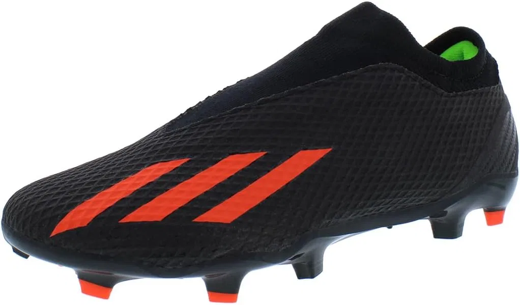 Adidas Unisex-Adult X Speedportal.3 Бесшнуровые кроссовки для твердого грунта, черный/красный/зеленый