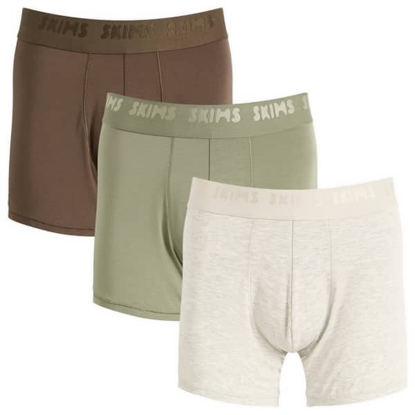 

Эластичные боксерские трусы 3 дюйма - комплект из 3 штук Skims, laurel мультиколор