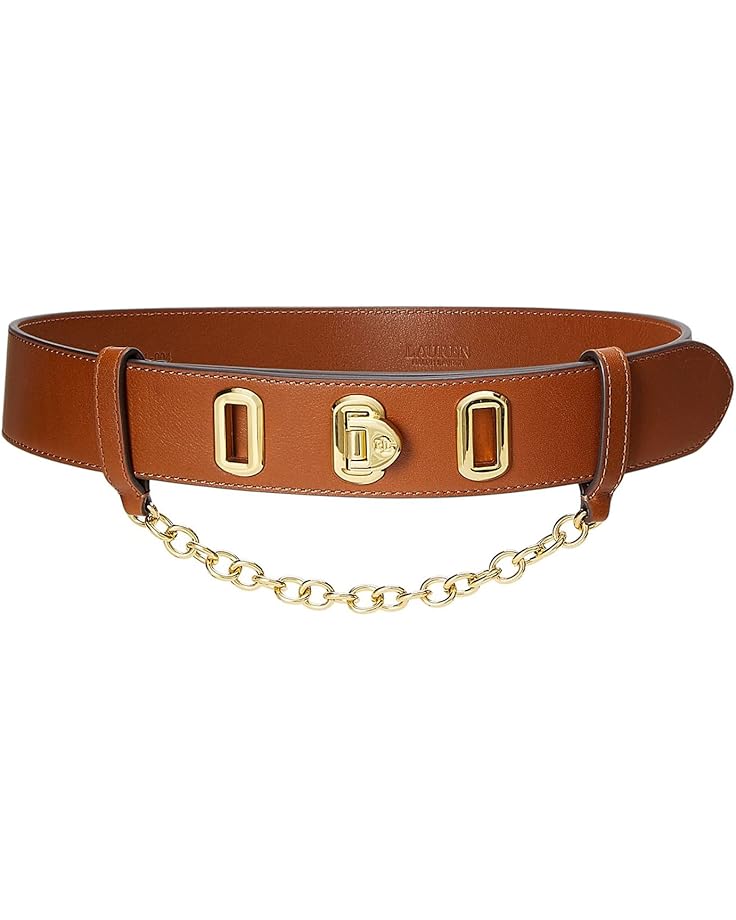 

Ремень Lauren Ralph Lauren Natural Smooth Leather Flip Lock 40 Belt Wide, цвет Lauren Tan