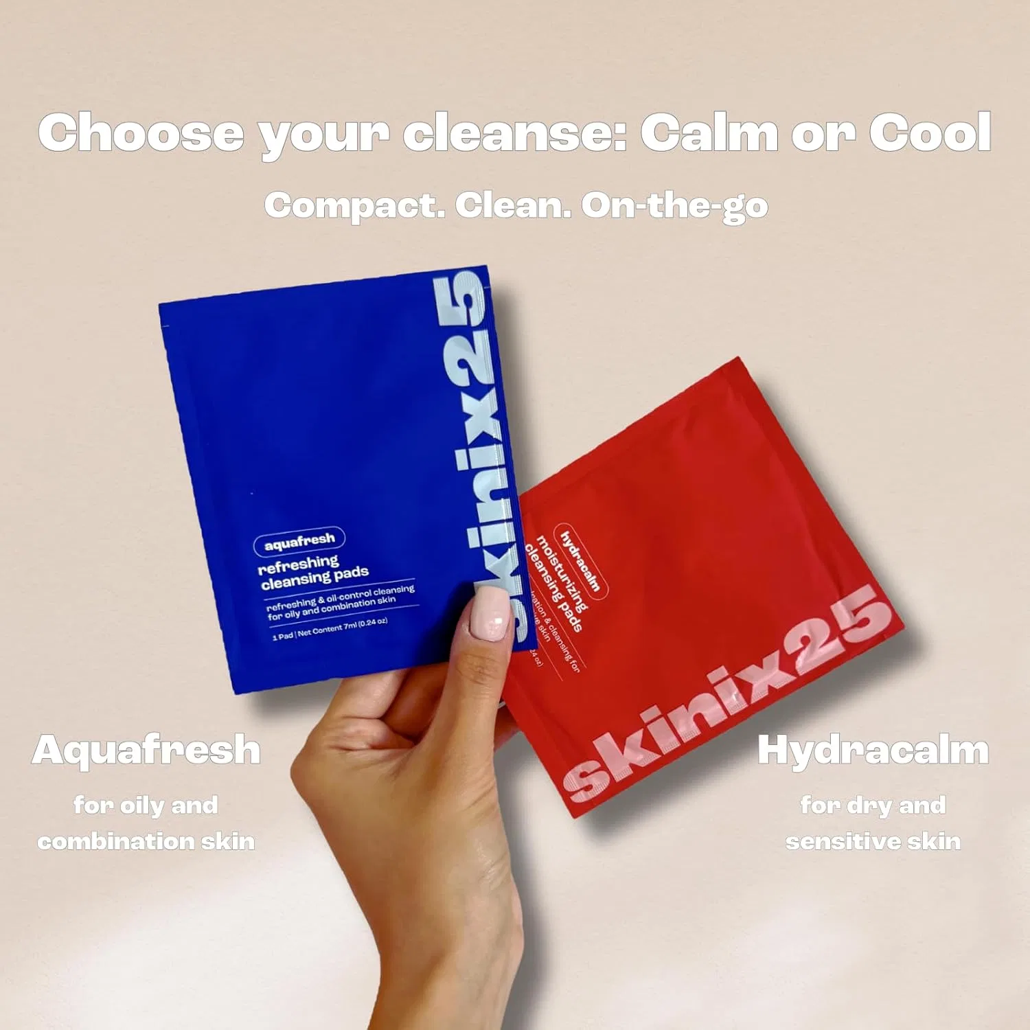 Набор Skinix25 — Очищающих дисков Hydracalm & Aquafresh от , 20 шт, 10+10 — фото 2