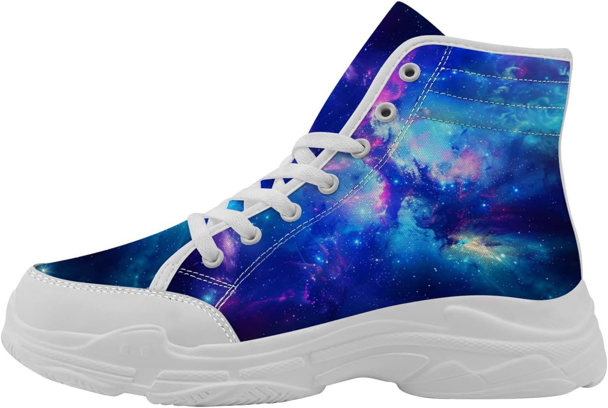 

Кроссовки Quorax Galaxy для женщин и мужчин, высокие тканевые с шнуровкой, белый