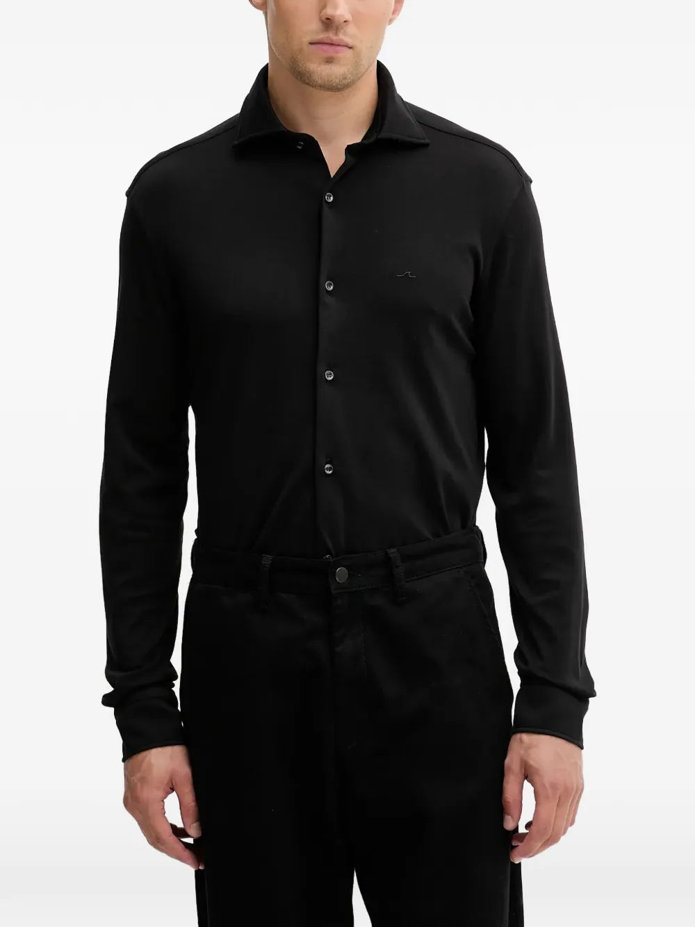 

Рубашка с вышитым логотипом Paul & Shark, черный