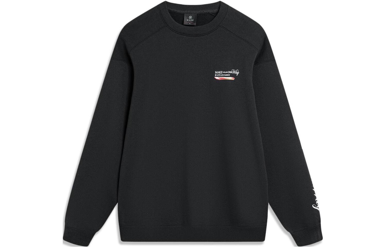 

Свитшот Wade Collection унисекс черный Lining, черный