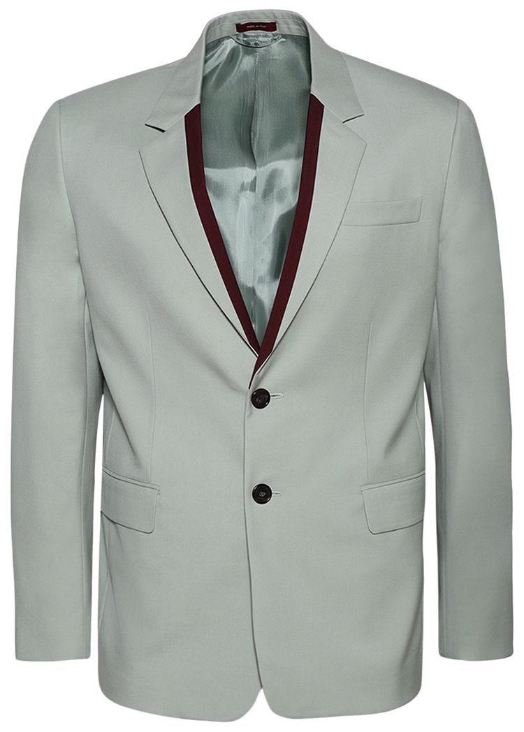 

Однобортный блейзер Gucci цвета «Оливка», зеленый