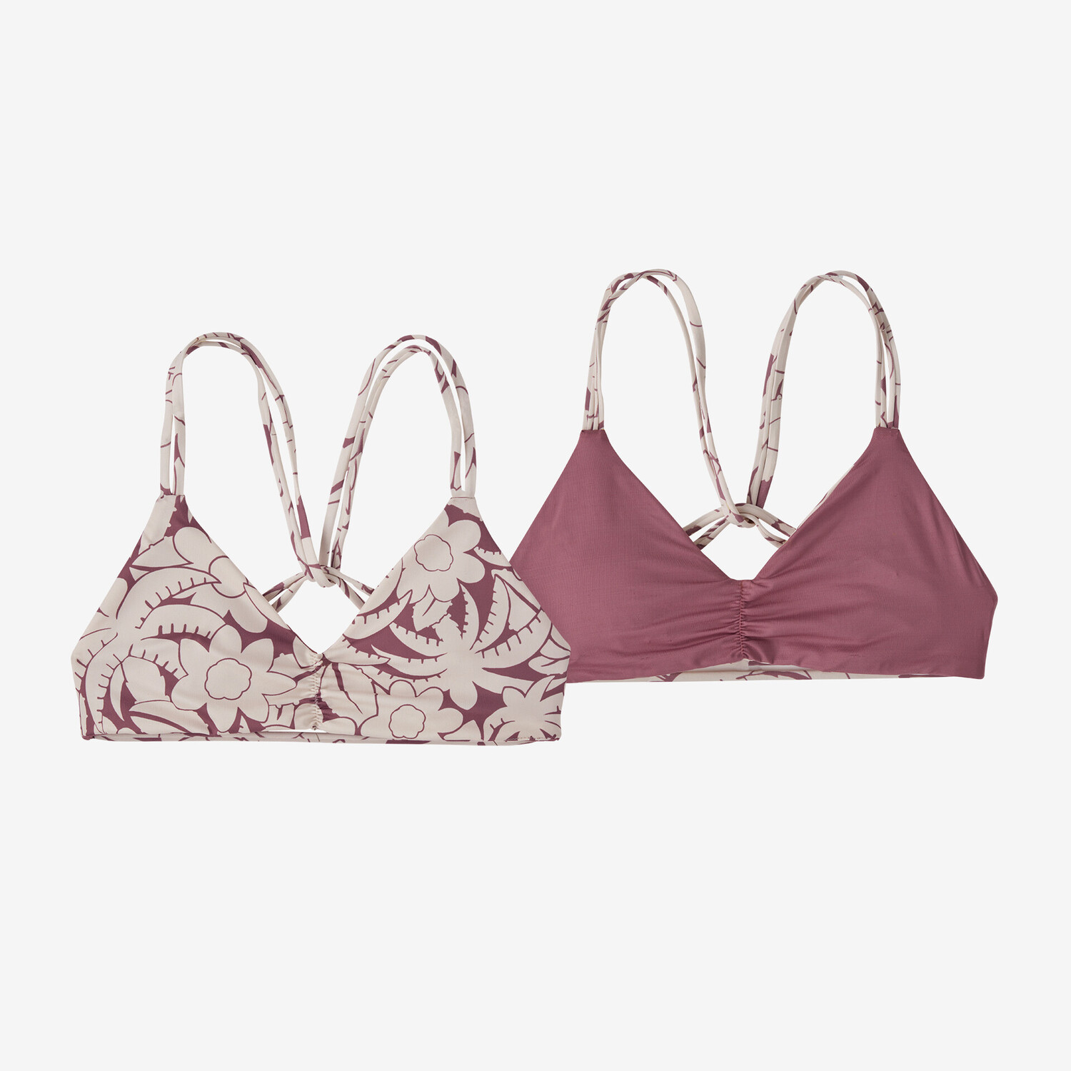 

Женский двусторонний бикини-топ Seaglass Bay Patagonia, цвет Abundance: Evening Mauve