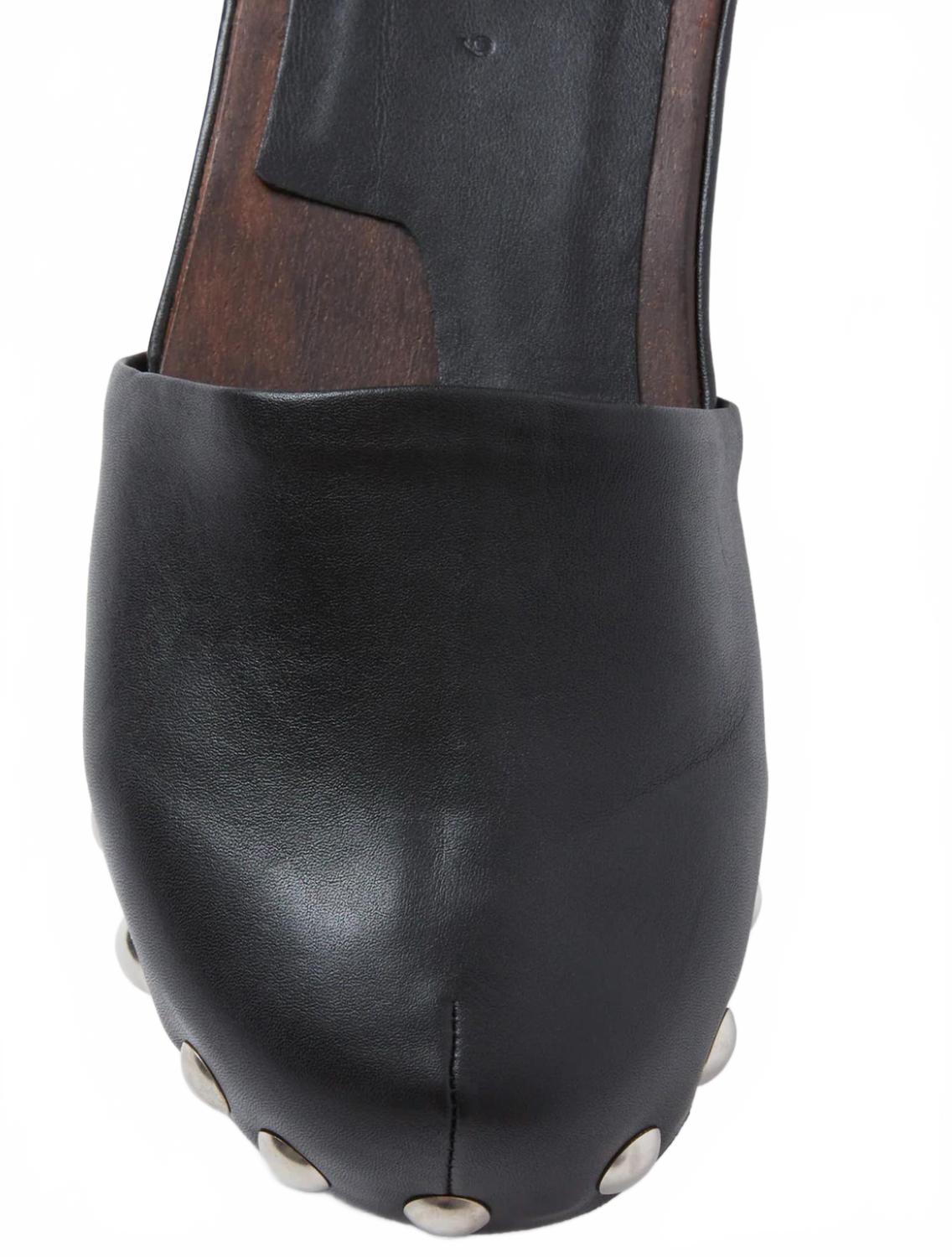 Юбэнк кожаные мюли черные RACHEL COMEY — фото 3