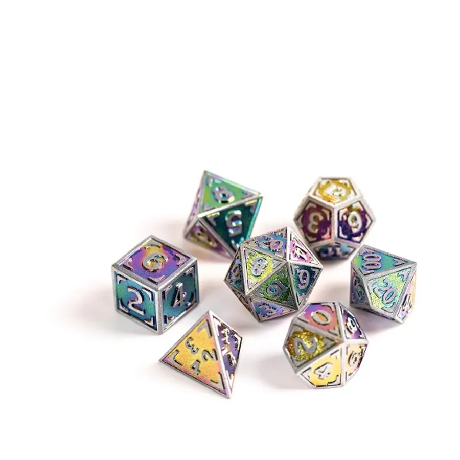 

Набор полигональных прицелов — тайная магия (7), Metal Poly Dice Sets (Die Hard Dice)