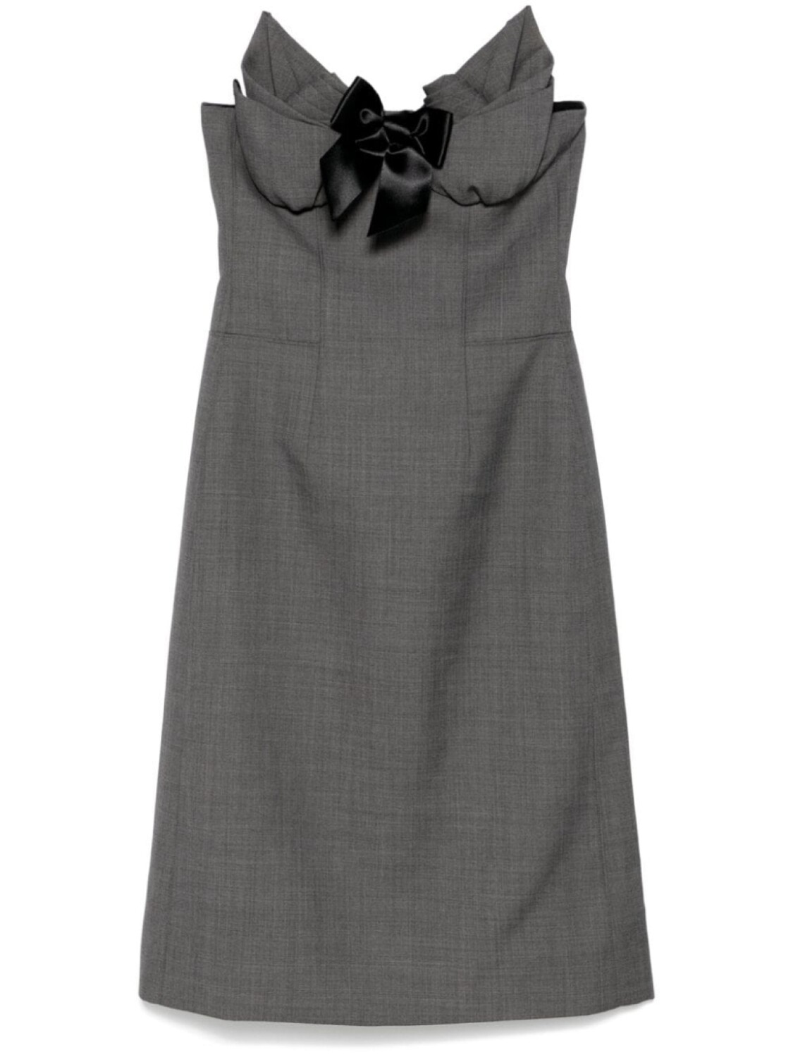 

SHUSHU/TONG декорированное платье миди, серый