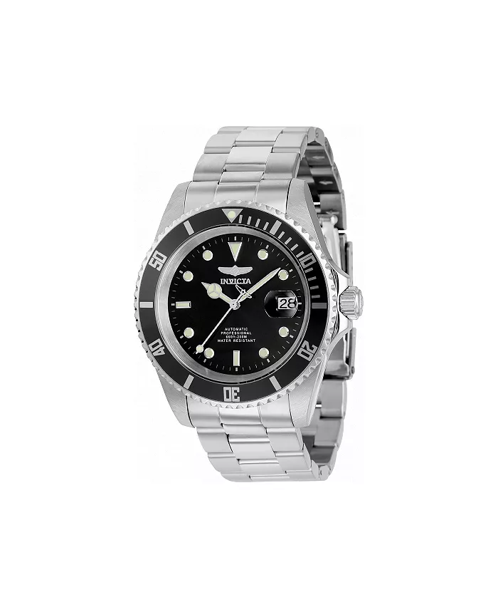 

Мужские часы Pro Diver Automatic 3 Hand с черным циферблатом, модель 8926OBXL Invicta, серебряный