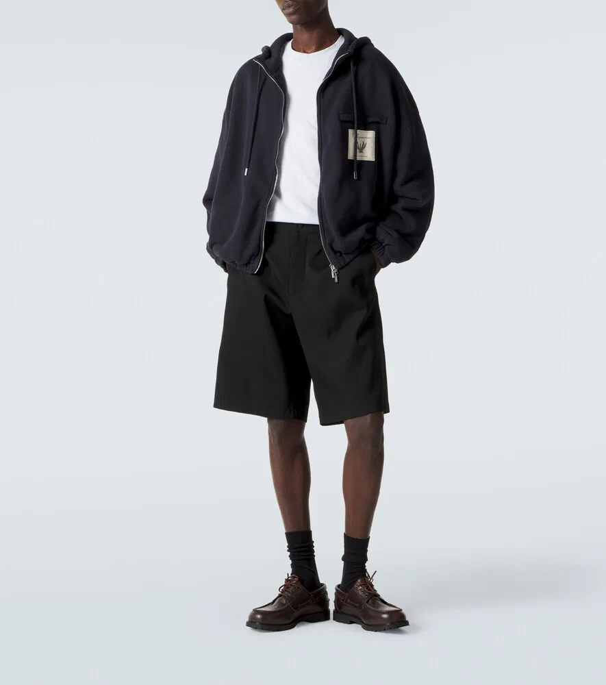 Толстовка Torneo из хлопкового флиса на молнии Jacquemus, синий — фото 2