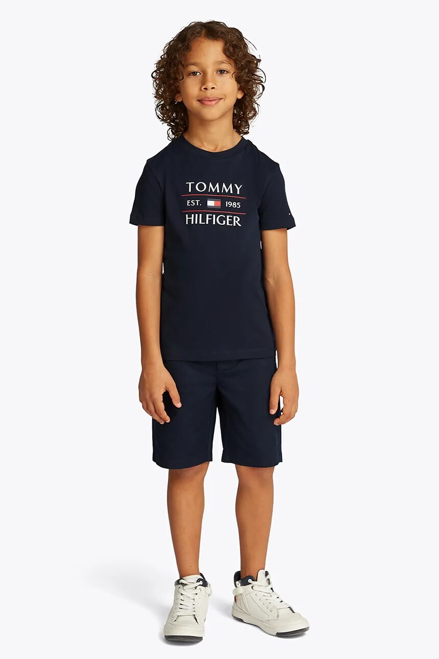 

Футболка детская хлопковая Tommy Hilfiger, темно-синий