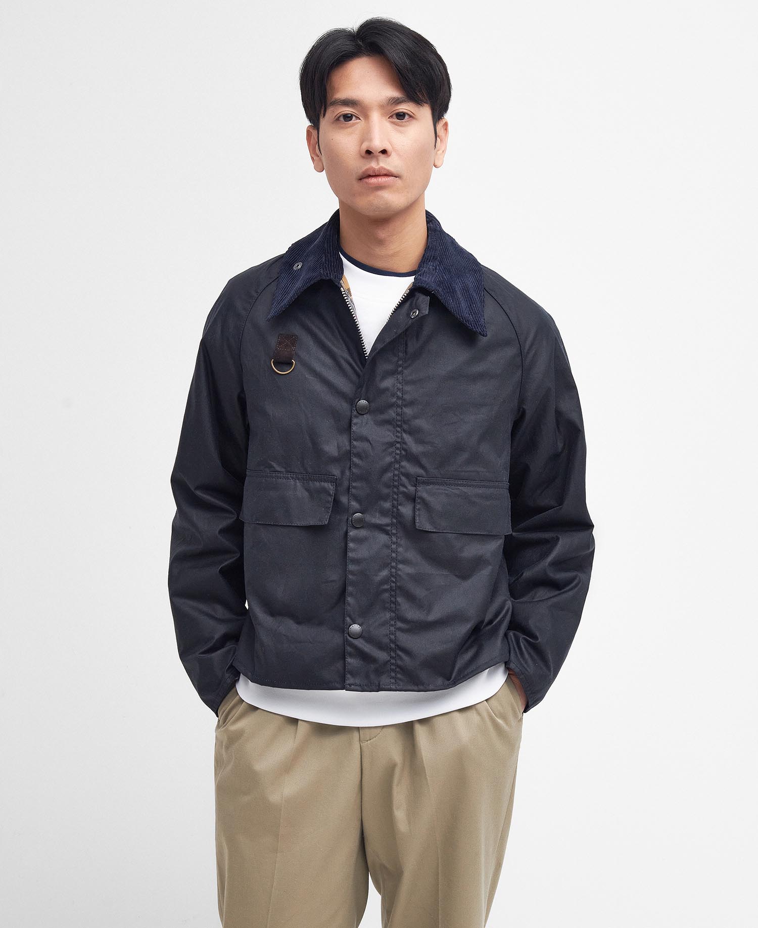 

Вощеная куртка Barbour Spey Slim, классический темно-синий