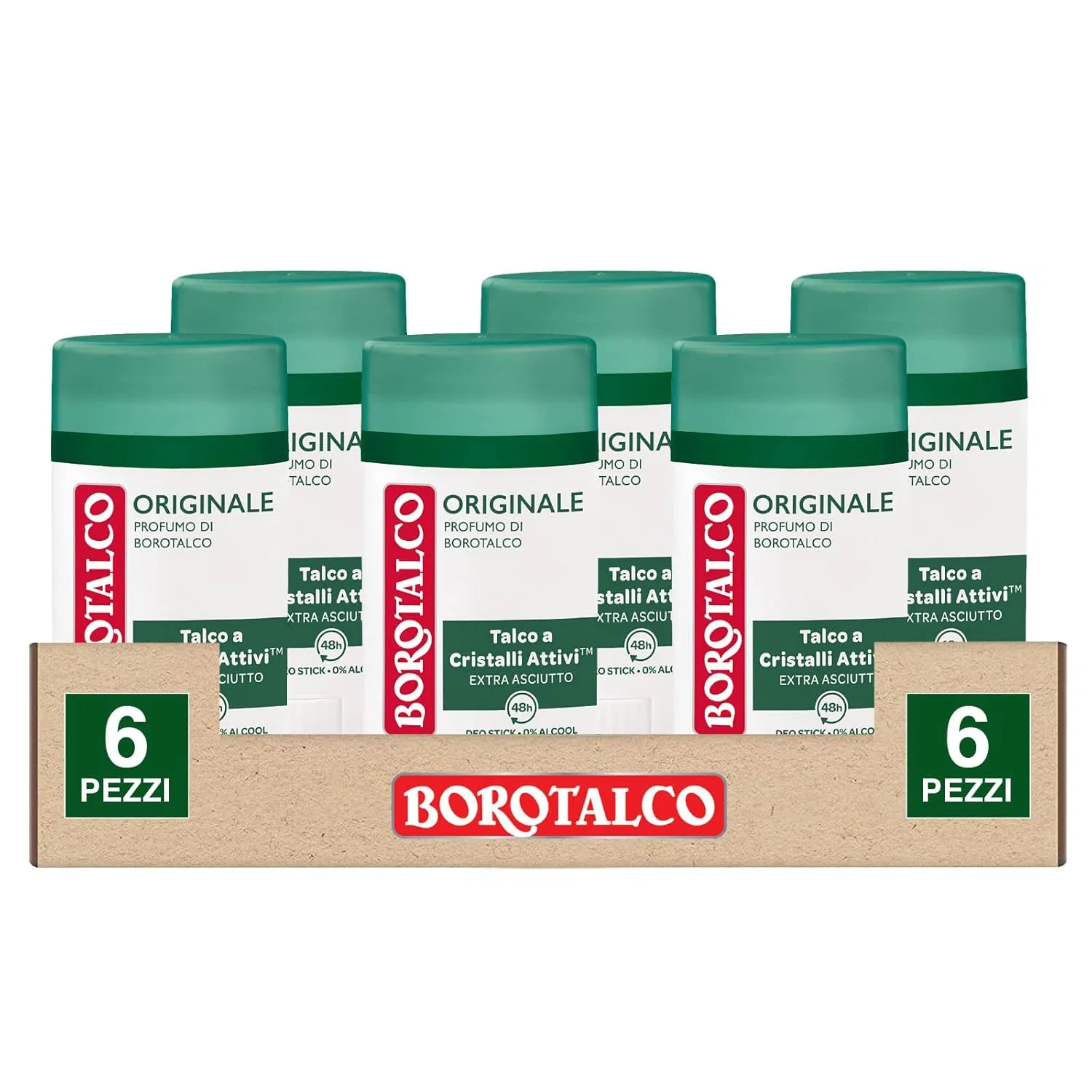 Дезодорант-стик «Original» от Borotalco, 6 штук Borotalco