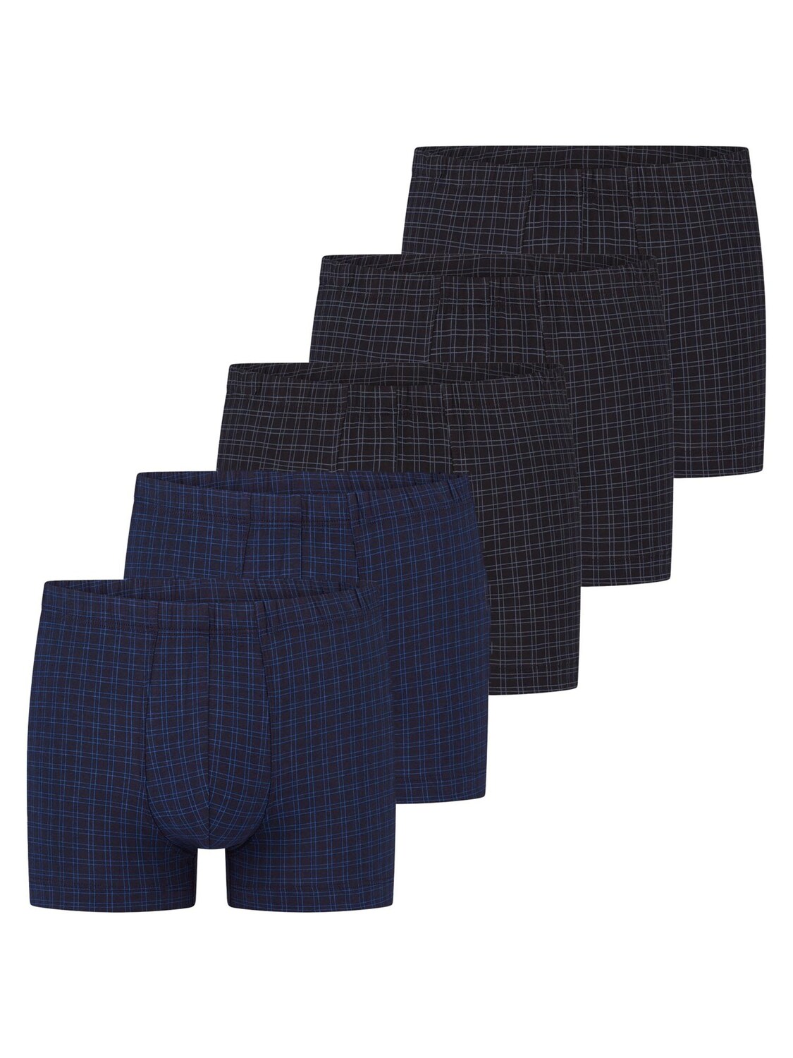 

SCHIESSER Боксеры 'Cotton Casual Organic Cotton' в крапчатом черном цвете