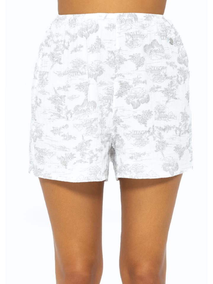 

Пижамные шорты из муслина с принтом белого цвета SASSYCLASSY