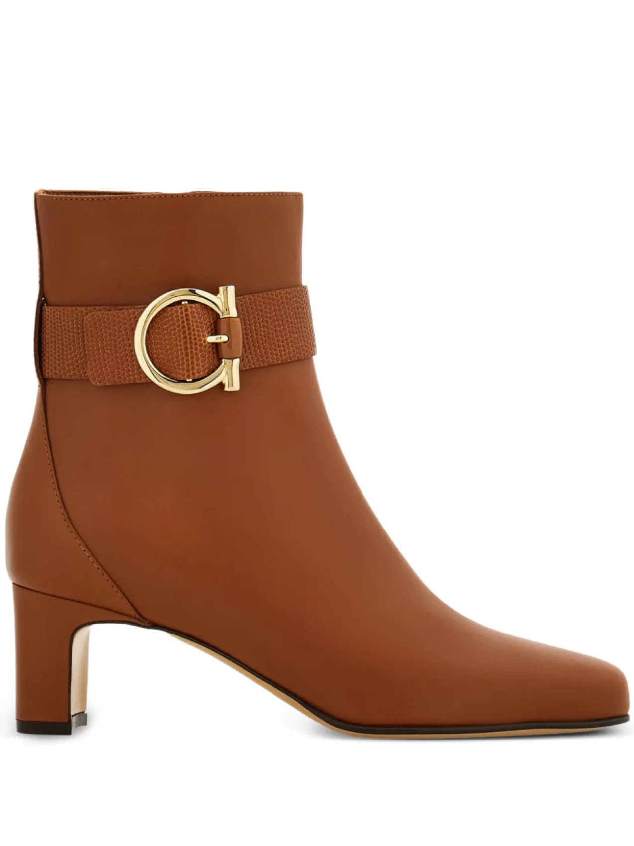 Ботильоны Gancini Ferragamo, коричневый