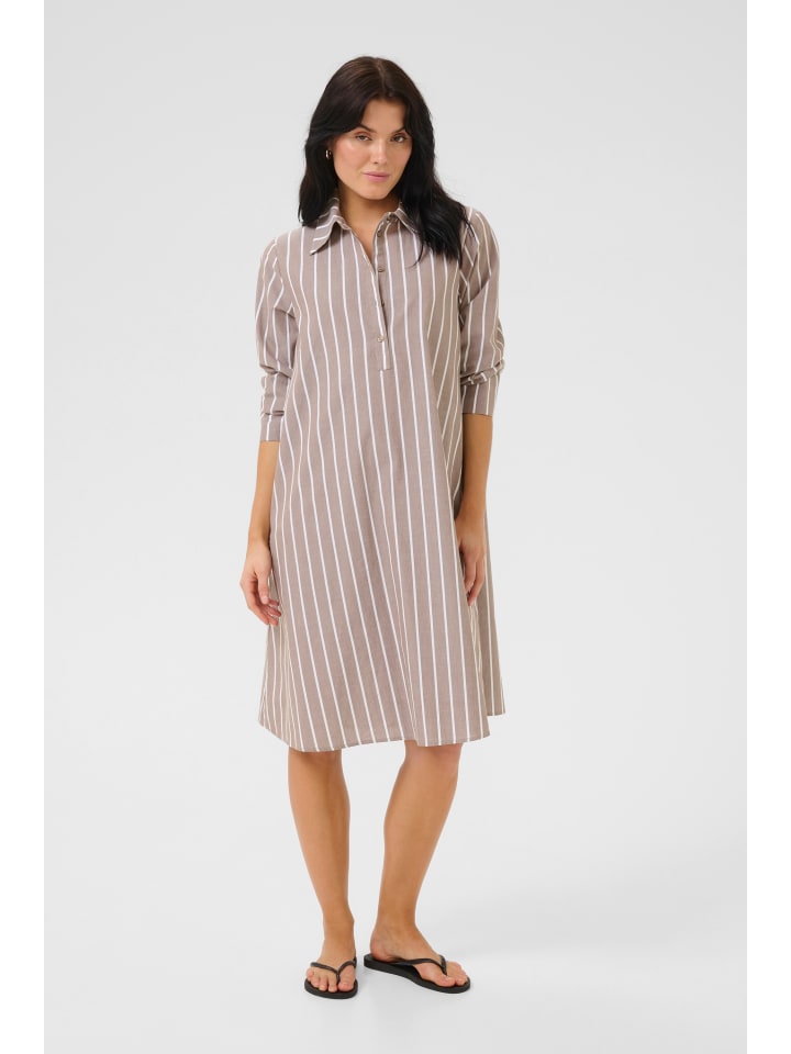 

My Essential Wardrobe Платье KionaMW свободного кроя, в полоску цвета ореха