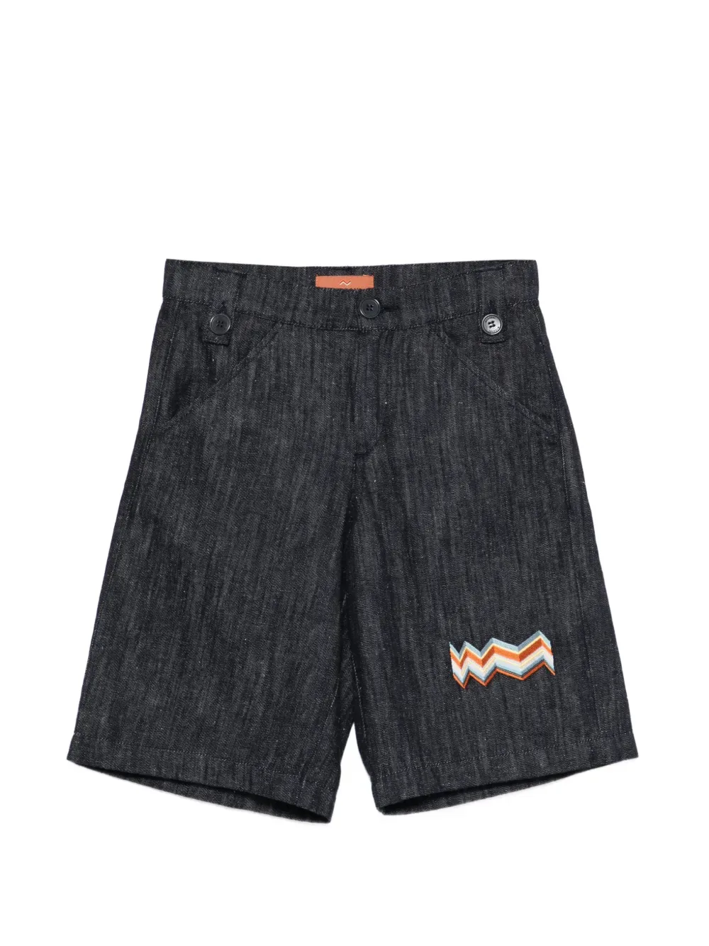 Шорты на пуговицах Missoni Kids, синий