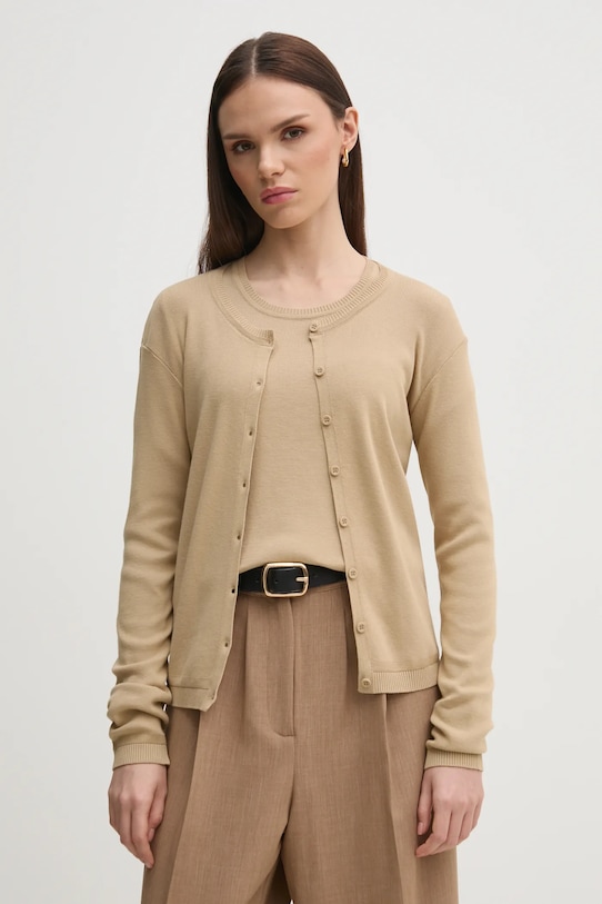 

Хлопковый кардиган United Colors Of Benetton, бежевый