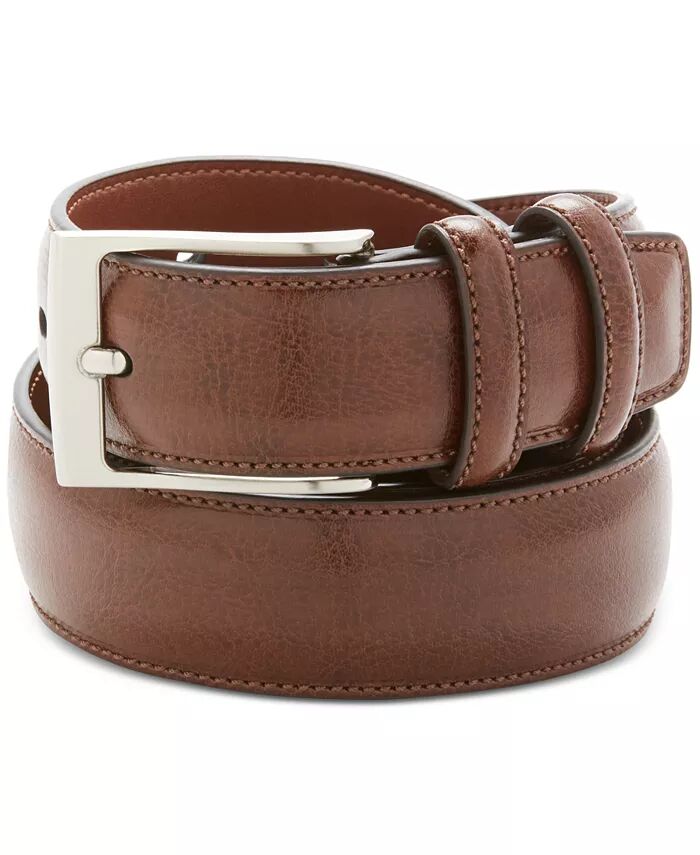

Мужской кожаный ремень для больших и высоких размеров Perry Ellis Portfolio, коричневый