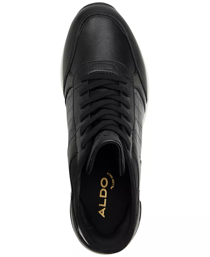 Женские кроссовки Iconistep на шнуровке с клиновидной подошвой ALDO, черный — фото 4