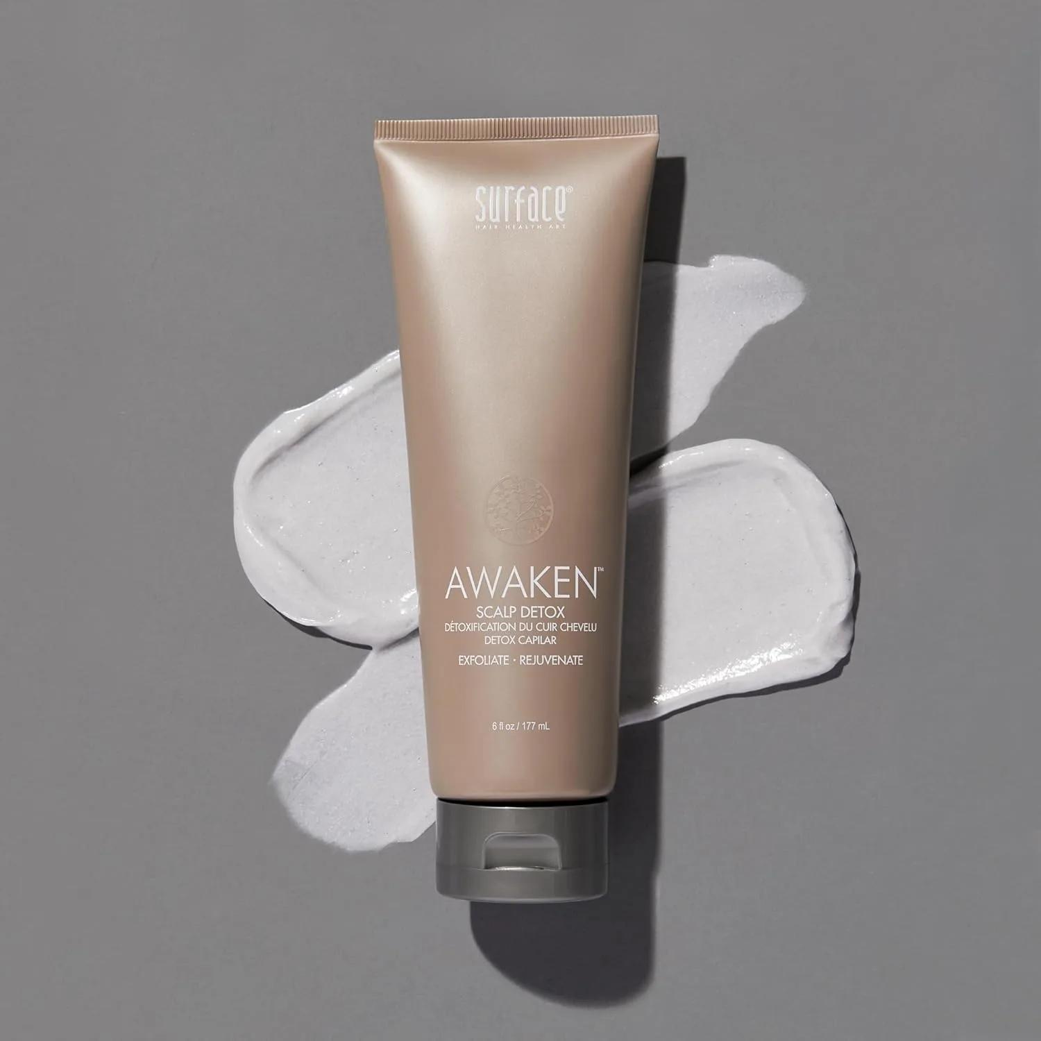 Surface Hair - Awaken Терапевтическая детоксикация кожи головы - Натуральные ингредиенты для тонких волос и здоровья кожи головы - 173 мл — фото 2
