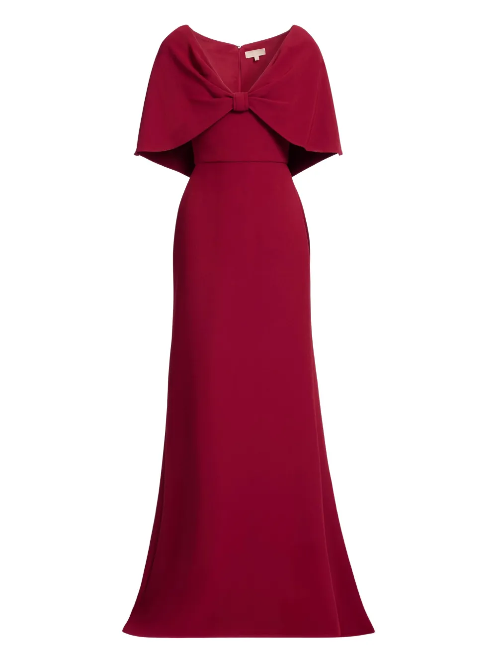 

Макси-платье с V-образным вырезом Elie Saab, красный