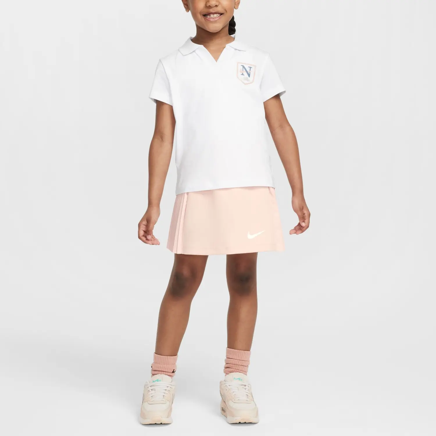 Nike Комплект с юбкой для детей 3-7 лет Swoosh Echo Pink — фото 4