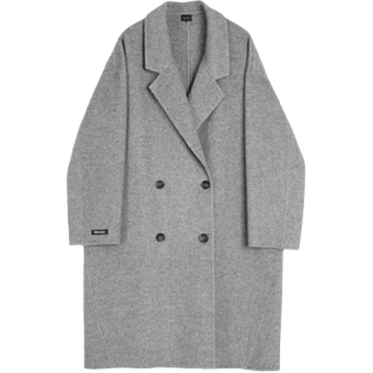 

Пальто женское с воротником-стойкой утепленное прямое ELLE, medium серый