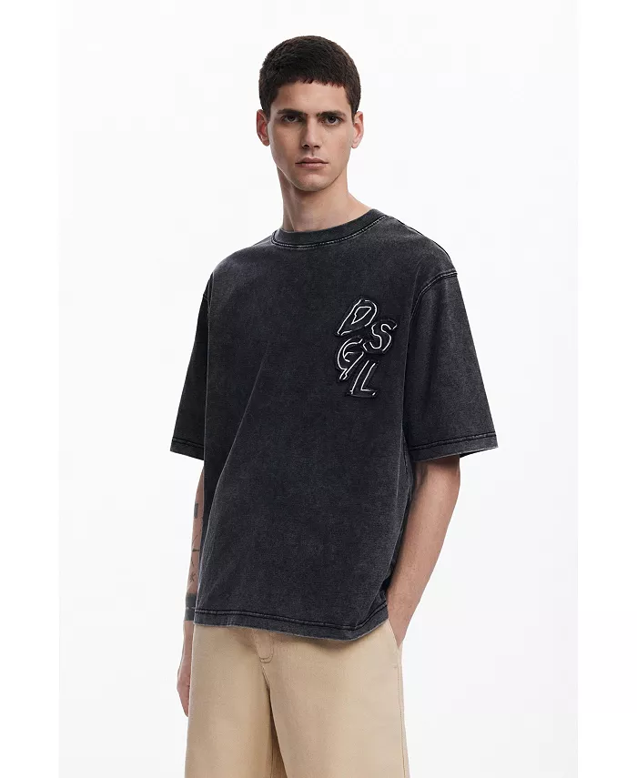 

Мужская денимовая футболка Mickey Mouse Desigual, черный