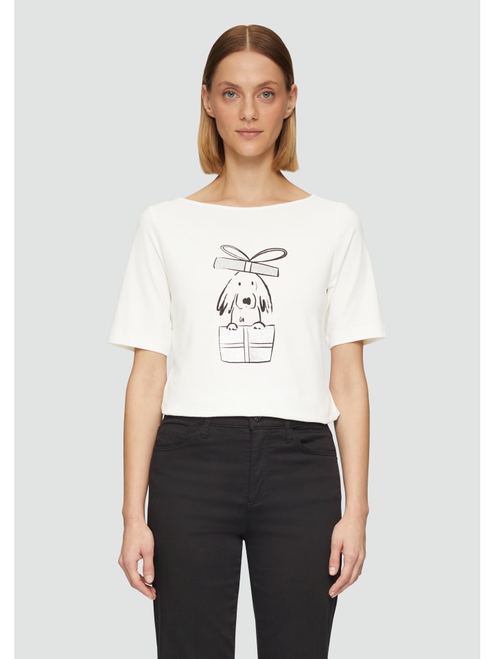 

Футболка s.Oliver BLACK LABEL T-Shirt kurzarm, кремовый
