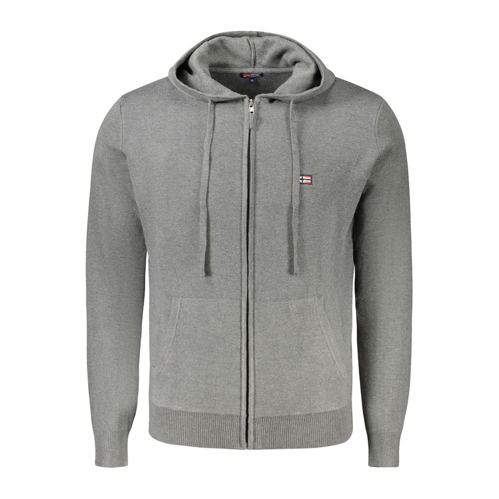 

Серый полиамидный мужской кардиган Geographical Norway
