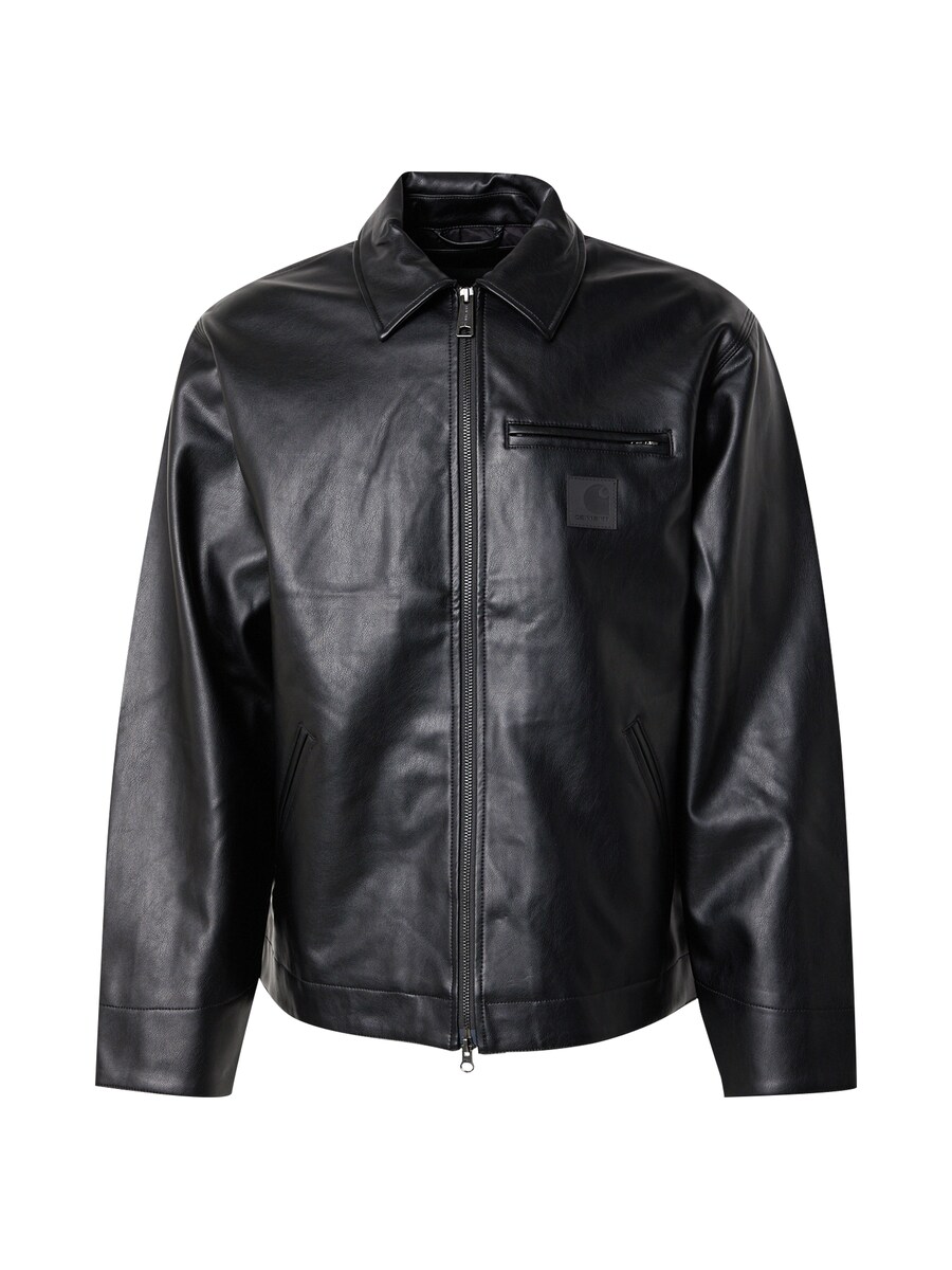 

Кожаная куртка Carhartt WIP Between-Season Jacket Detroit, черный