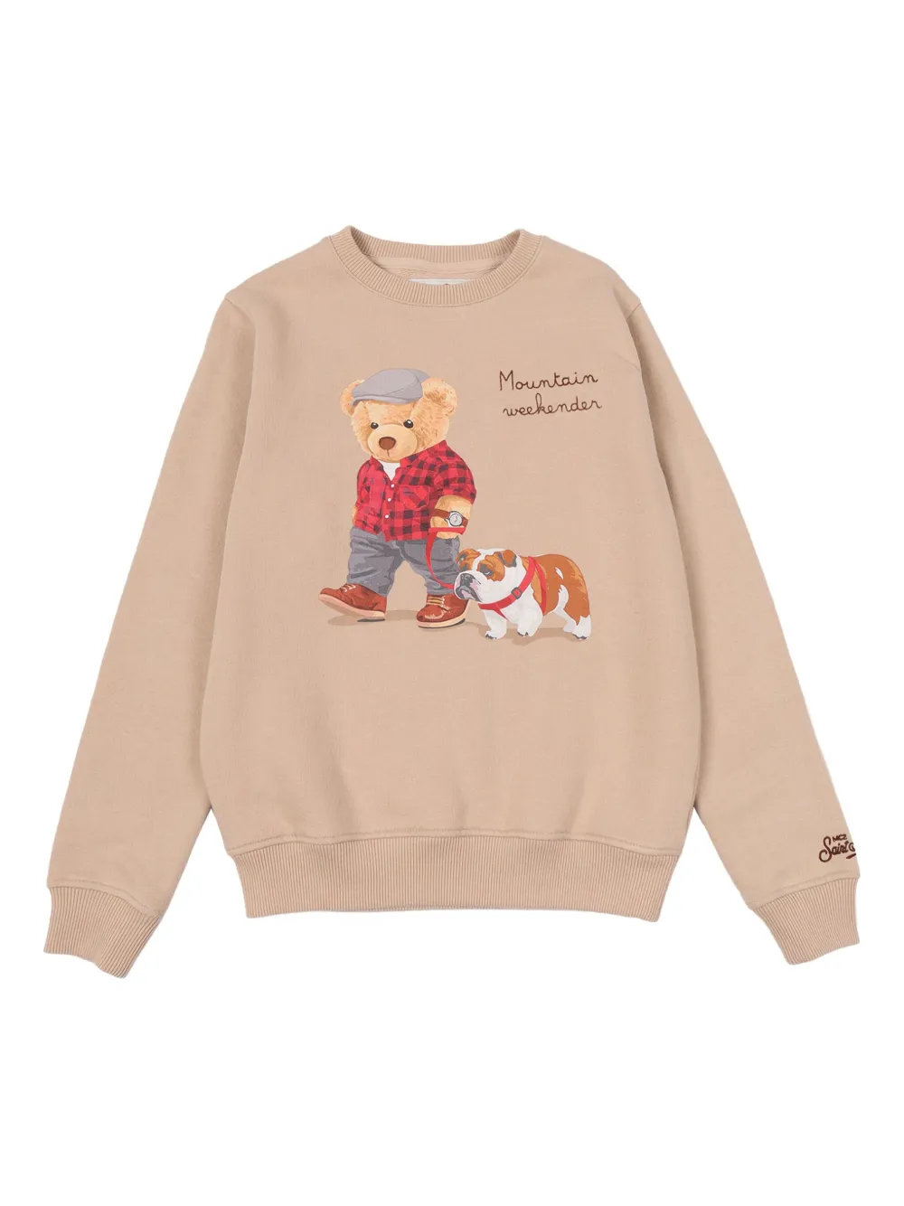 

Толстовка с графичным принтом Mc2 Saint Barth Kids, нейтральный