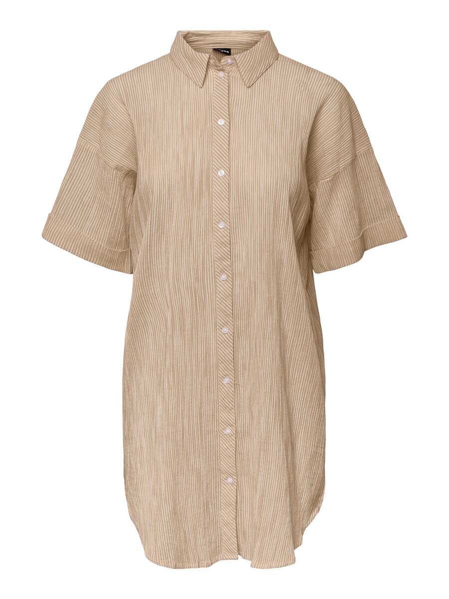 

Платье-рубашка PIECES Terra, цвет Cream/Dark beige