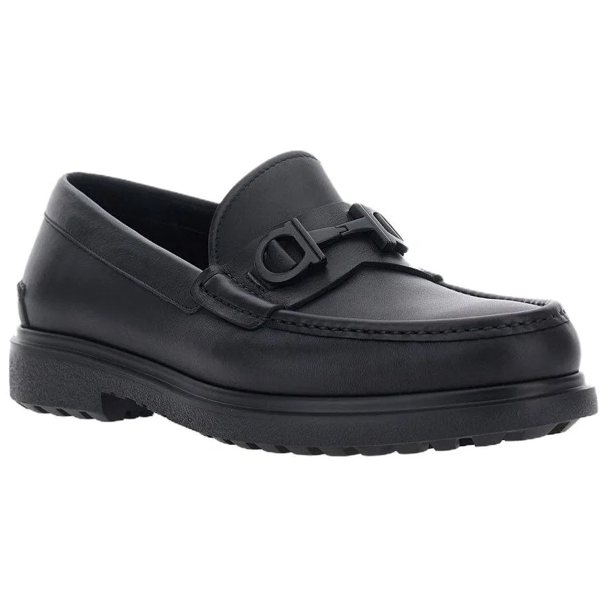 Лоферы из кожи Ferragamo Black — фото 4